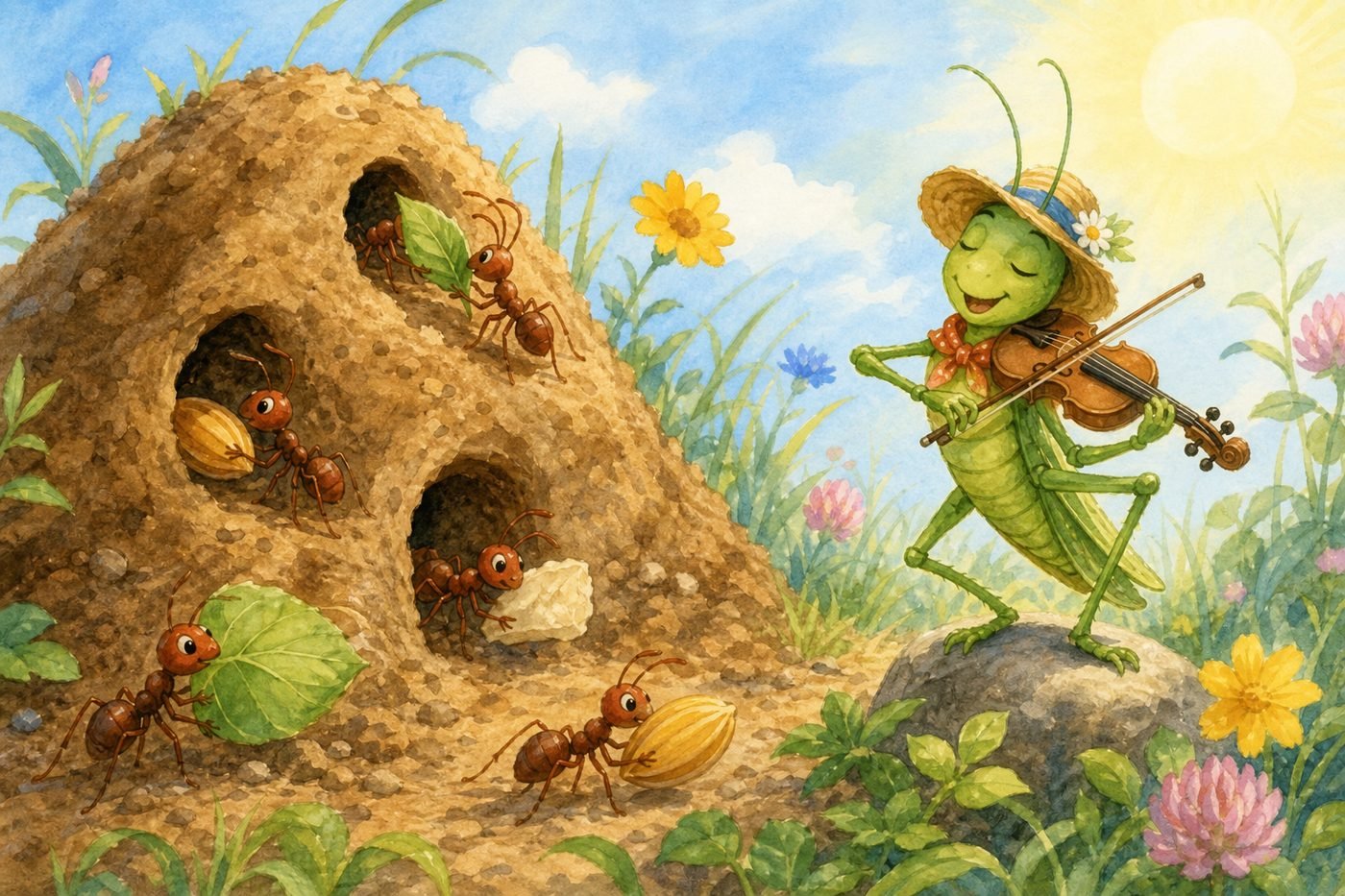 The Ant and the Grasshopper