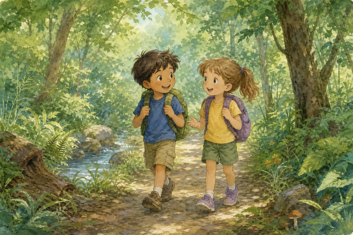 Two Friends and the Bear